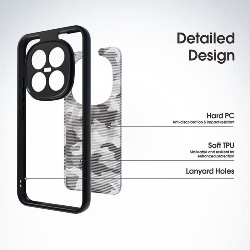 SKALO IBMRS Hybrid Skal för Xiaomi Redmi Note 15 Pro+ 5G - Camouflage 1